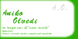 aniko olvedi business card